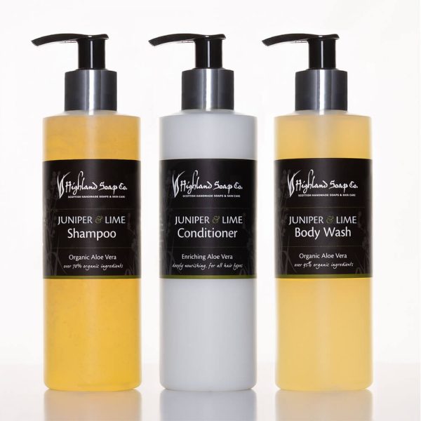 ighland Soap Company Juniper & Lime shampoo conditioner en body wash met natuurlijke ingrediënten
