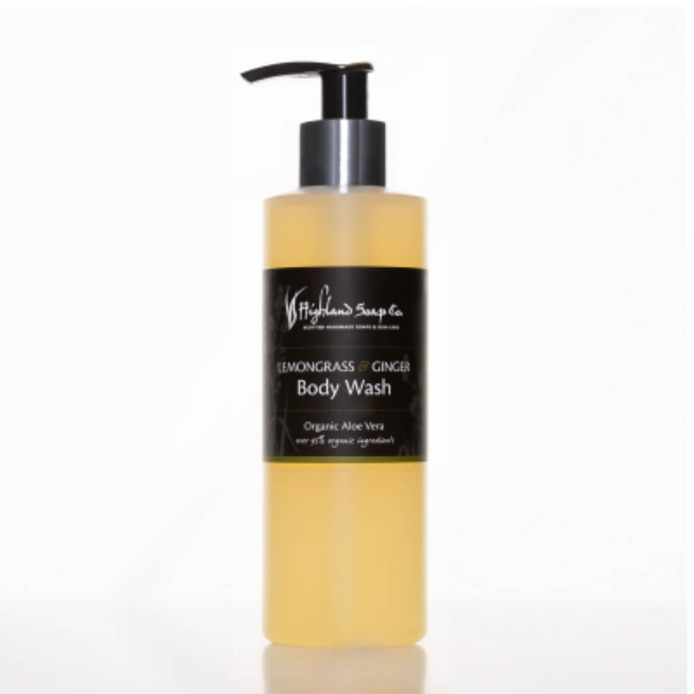 Lemongrass & Ginger Douchegel – 250 ml van The Highland Soap Company