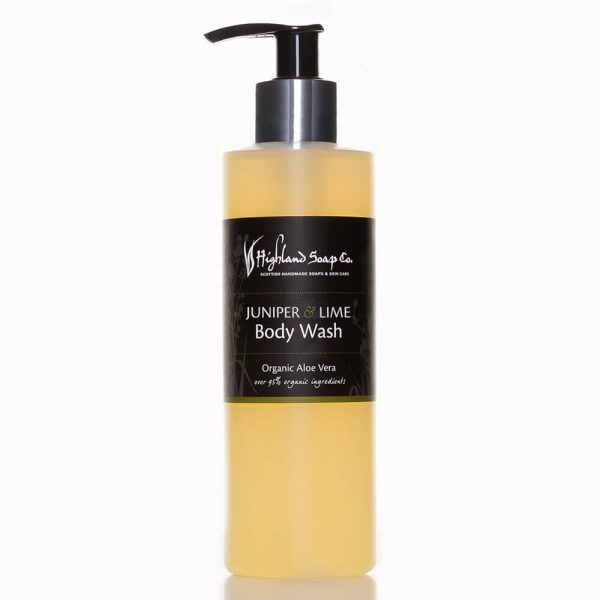 Highland Soap Company Juniper & Lime body wash met biologische aloë vera en natuurlijke ingrediënten