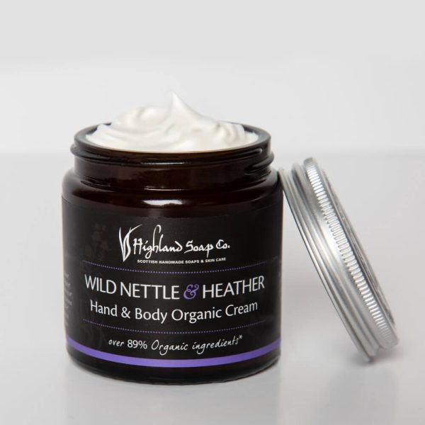 Wild Nettle & Heather hand- en bodycrème met biologische ingrediënten