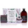 Wild Nettle & Heather Luxe Badset met biologische zeep, badschuim en badbom