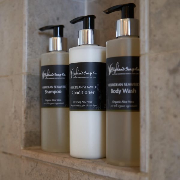 Hebridean Seaweed shampoo, conditioner en body wash van The Highland Soap Company