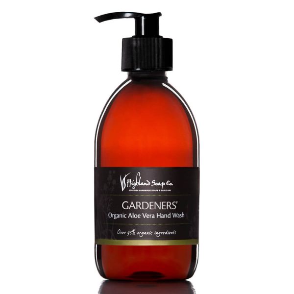 Gardeners - vloeibare handzeep - Highland Soap Company gardeners – biologische aloe vera handzeep pompflacon