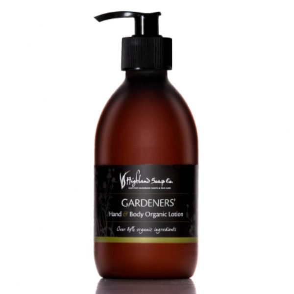 natuurlijke body lotion Highland Soap Company gardeners – biologische hand en body lotion pompflacon