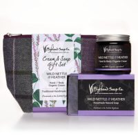 wild nettle heather creme soap giftset highland soap company