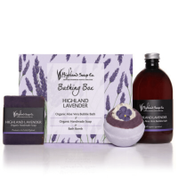 ASDFAD Highland Lavender Bad Cadeau Box - badschuim zeep en badbal