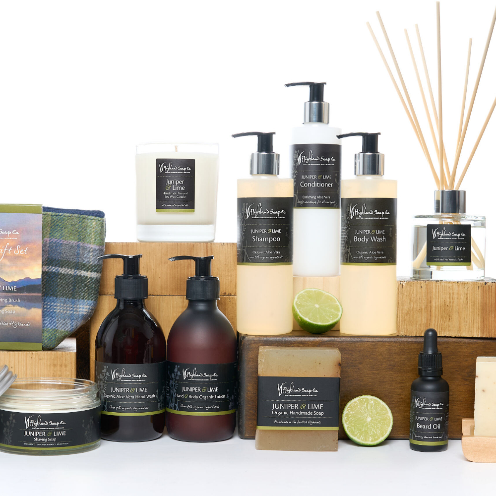 juniper lime complete lijn producten highland soap company