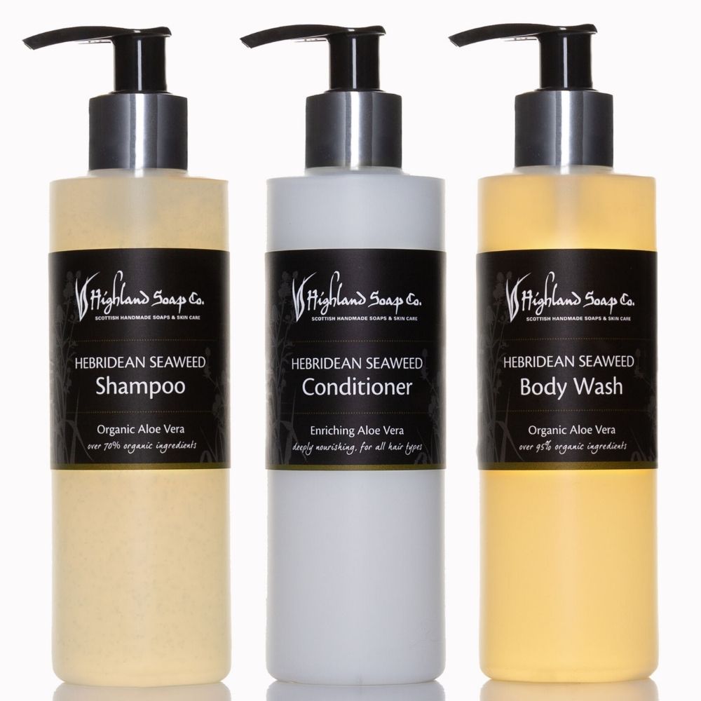 hebridean seaweed haarverzorging shampoo conditioner highland soap company