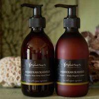 Hebridean-Seaweed-Handwash-Lotion hebridean seaweed vloeibare handzeep en hand body lotion pepermunt the highland soap company