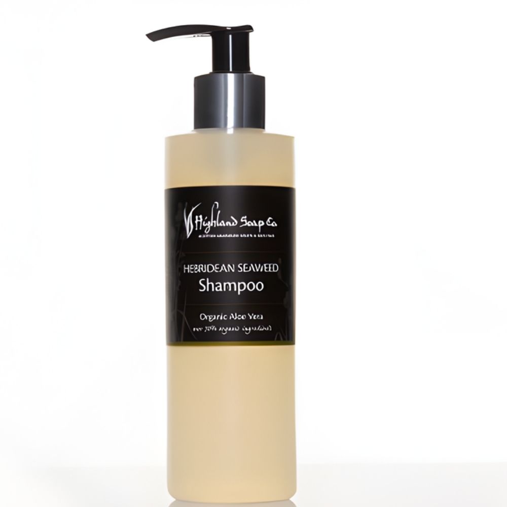 hebridean seaweed shampoo 250ml pepermunt the highland soap company