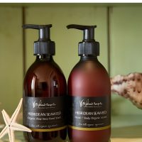 Hebridean-Seaweed-handwash-en-lotion-met-zeester hebridean seaweed handzeep en lotion met zeester highland soap company