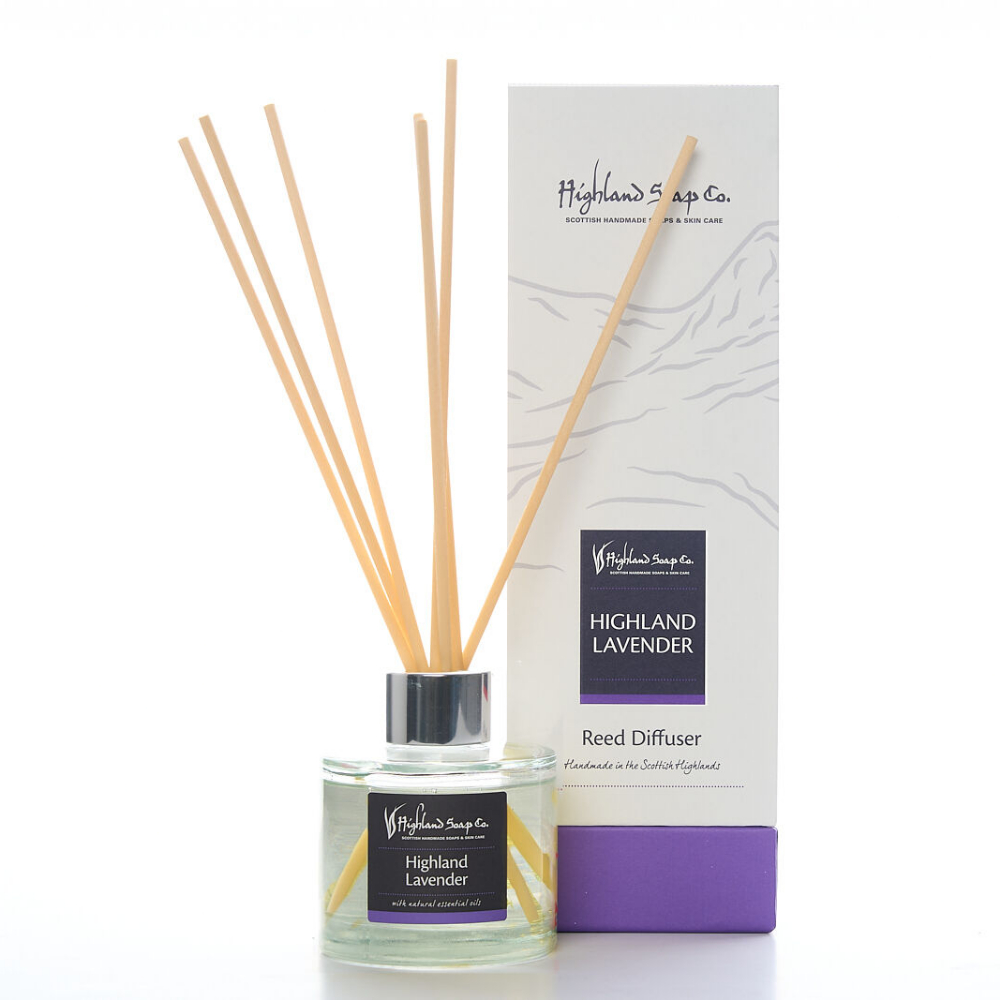 Q345Y6Q4 highland lavender geurstokjes reed diffuser the highland soap company