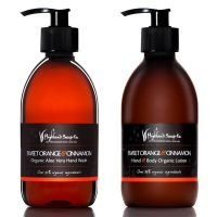 Sweet-Oranngs-Cinnamon-Handwash-en-lotion sweet orange cinnamon handzeep en lotion highland soap company