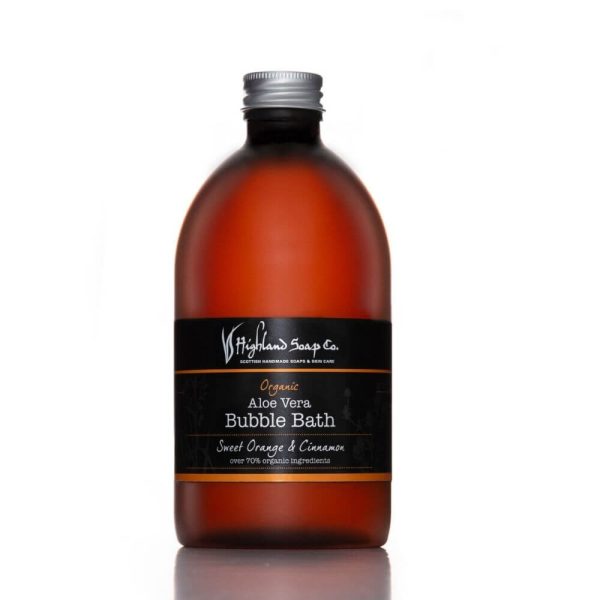 Sweet-Oranngs-Cinnamon-bubble-bath sweet orange cinnamon badschuim biologisch the highland soap company