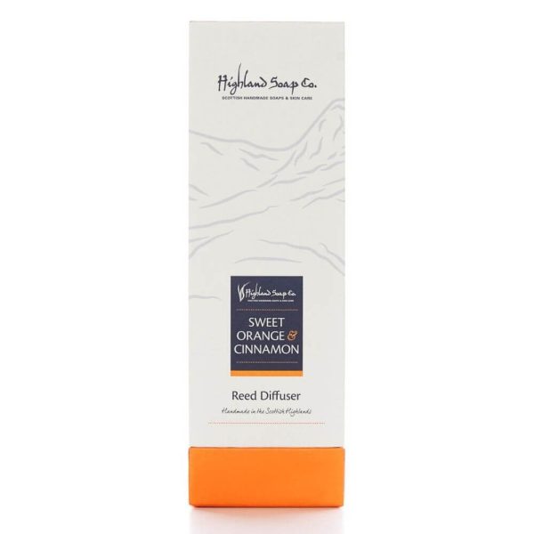 Sweet-Oranngs-Cinnamon-geurstokjes-verpakking sweet orange cinnamon geurstokjes verpakking highland soap company
