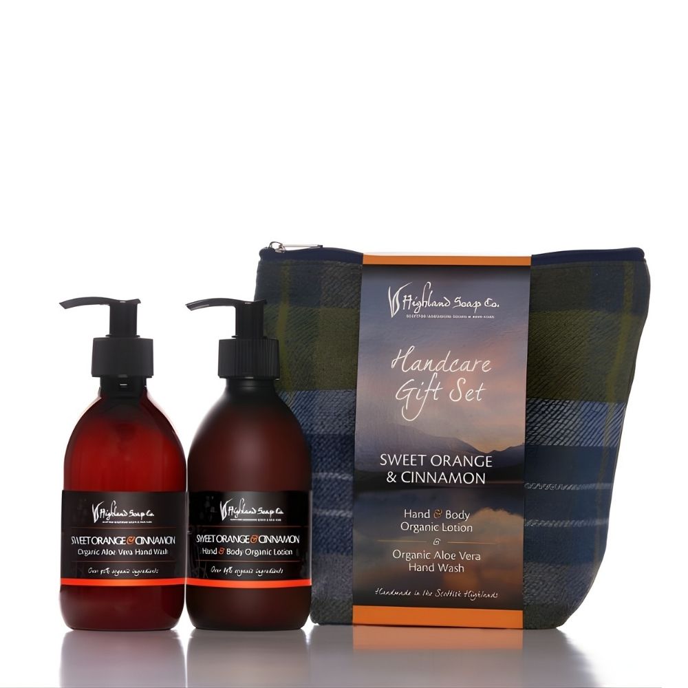 handverzorgingsset sweet orange cinnamon handzeep lotion