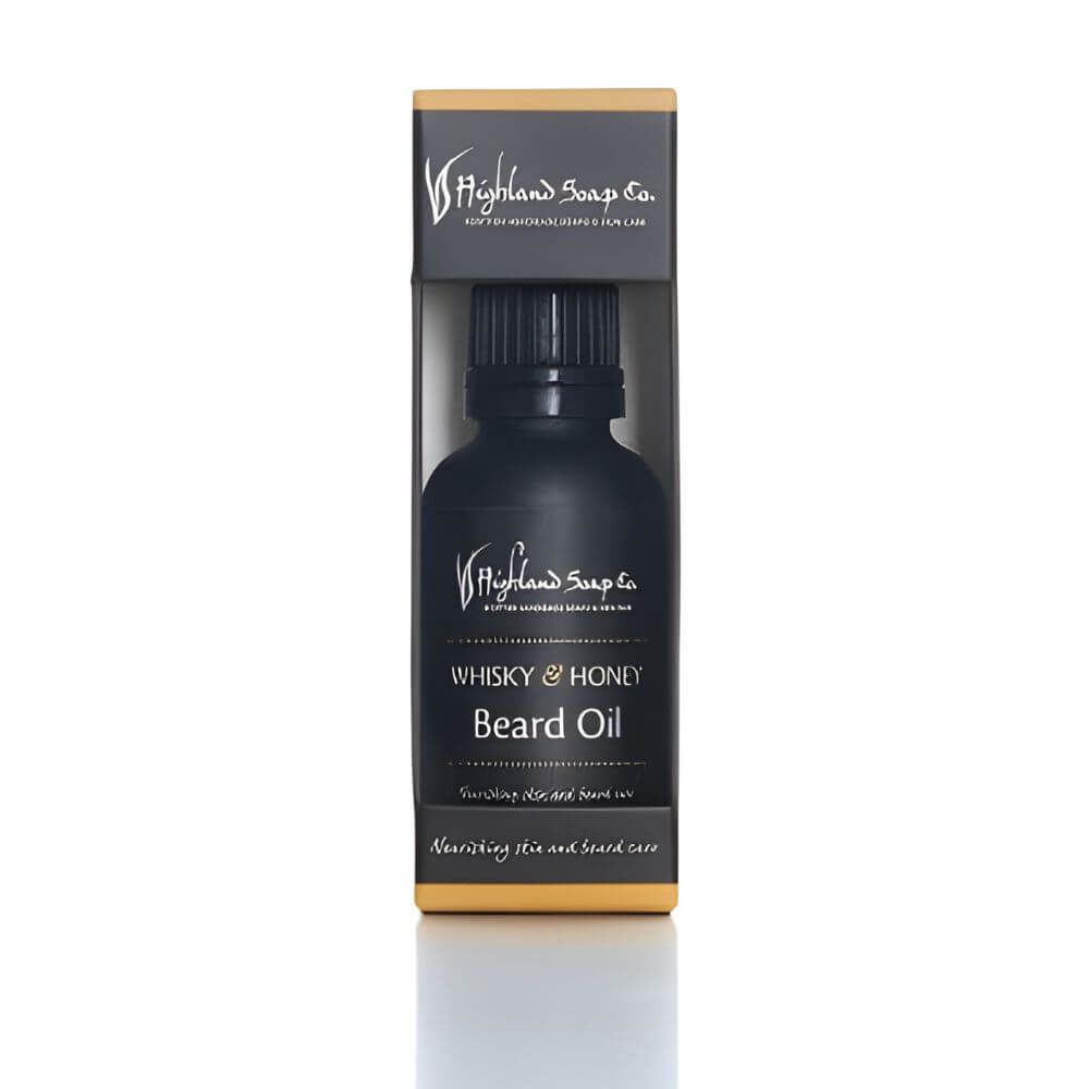 Whisky-Honey-beardoil whisky honey baard olie 30ml the highland soap company