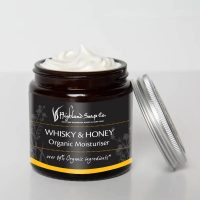 whisky honey hand body cream moisturiser 120ml biologisch the highland soap company