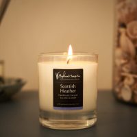 scottish heather geurkaars sfeer brandend highland soap company