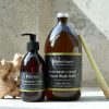 gil-1 lemongrass ginger navulling handzeep 1 liter bruine fles the highland soap company