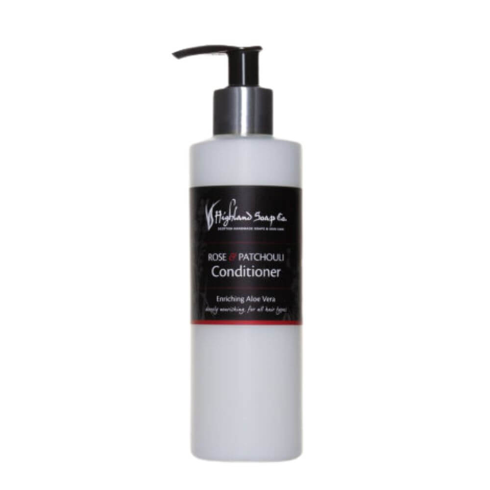 rose-patchouli-conditioner-2 rose patchouli conditioner 250ml biologisch the highland soap company