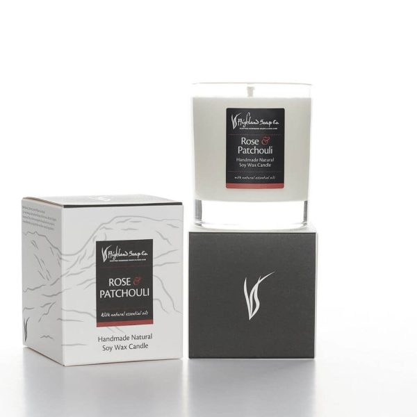 rose-patchouli-geurkaars-verpakking-2 rose patchouli geurkaars sojawas the highland soap company