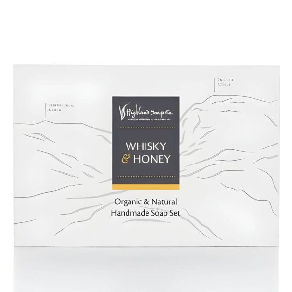 whisky-honey-verpakking two soap gift set whisky honey verpakking cadeaudoos