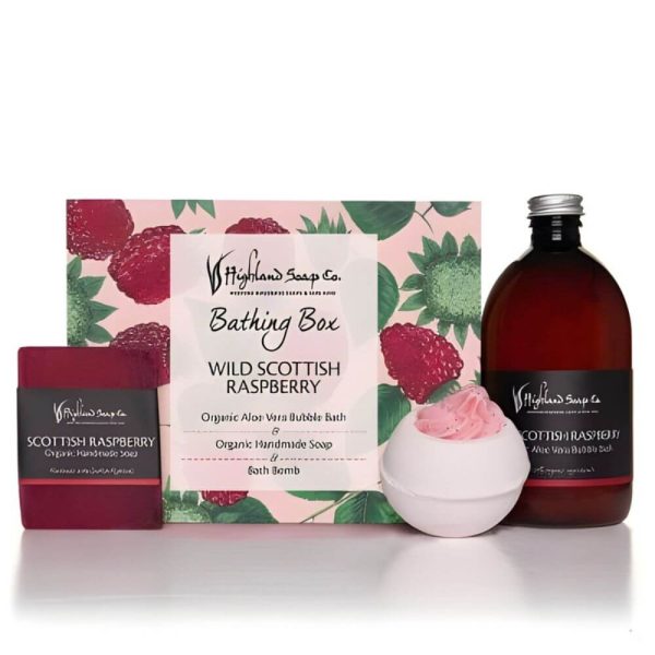 wild-scottish-raspberry-bathing-box Wild Scottish Raspberry Bad Cadeau Box - badschuim zeep en badbal