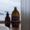 wild scottish raspberry handzeep en navulling bruine fles the highland soap company