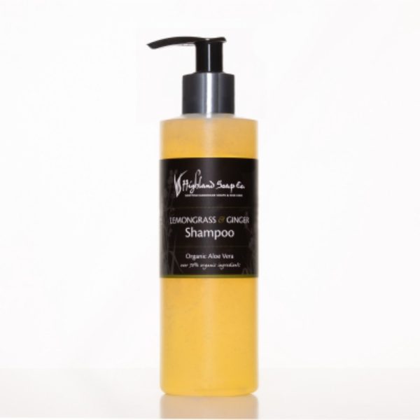 Lemongrass & Ginger shampoo 250 ml van The Highland Soap Company