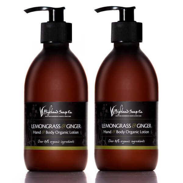 lemongrass-ginger-web-032 Voordeelset 2 Hand & Body Lotion - The Highland Soap Company - 2 x 300 ml