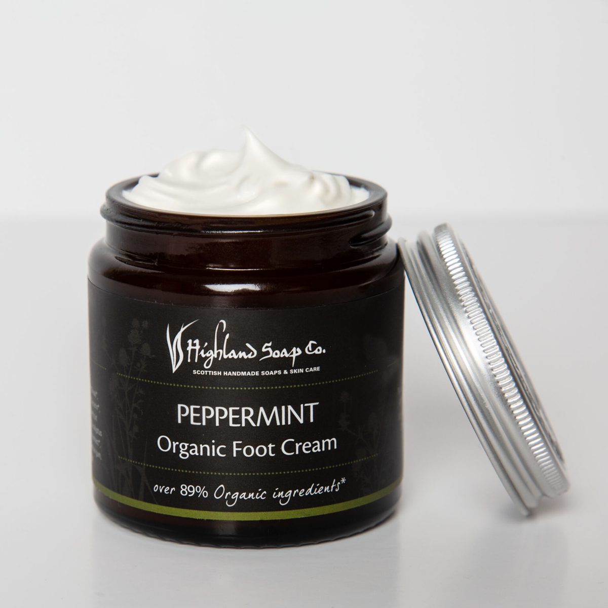Open pot pepermunt voetcrème