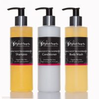 Wild Scottish Raspberry Shampoo, Conditioner en Douchegel van The Highland Soap Company
