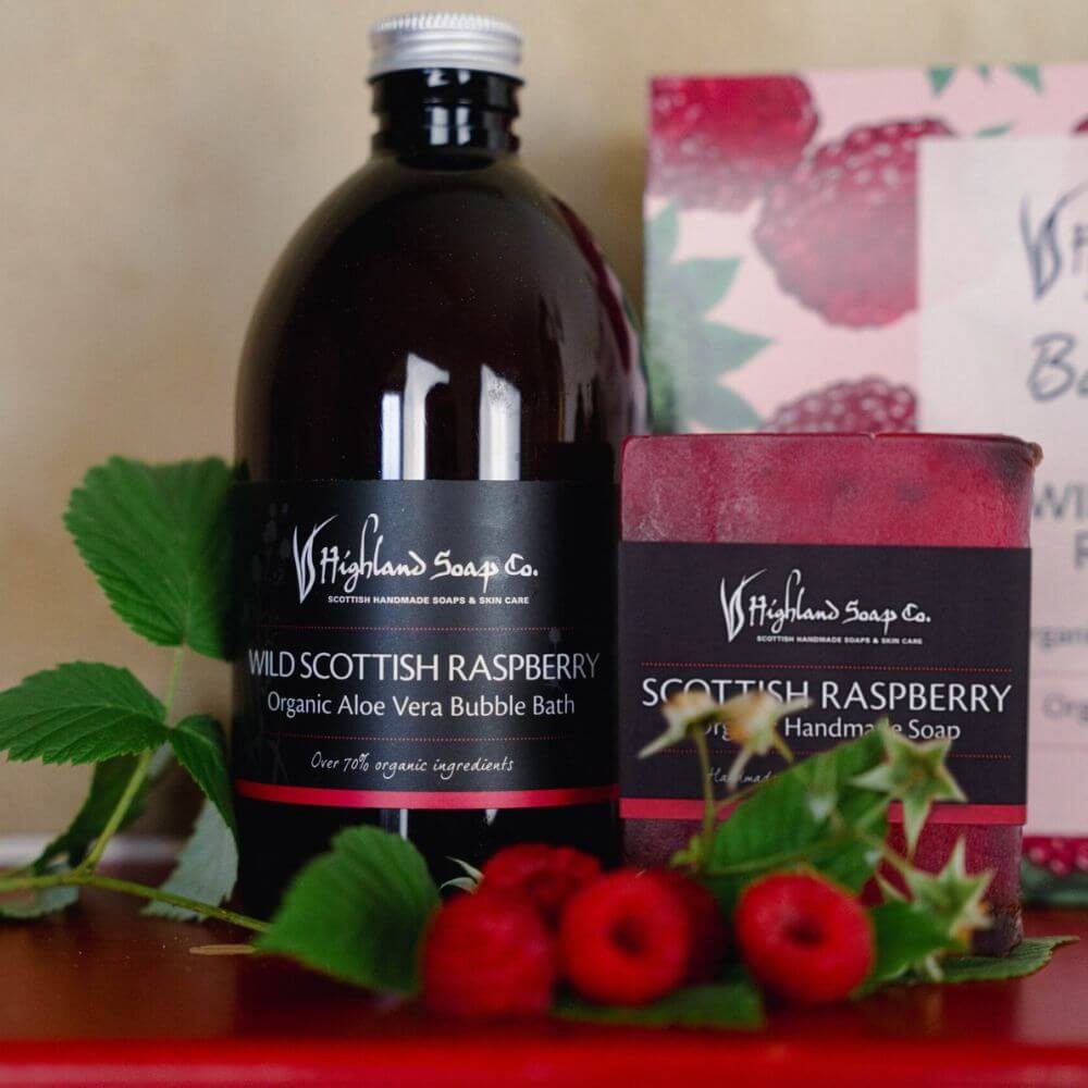 Wild Scottish Raspberry navulling handzeep met verse frambozen