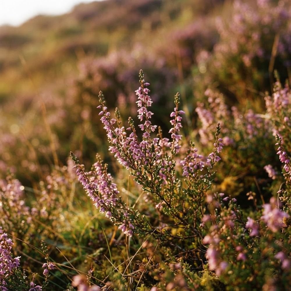 Bloeiende paarse heide